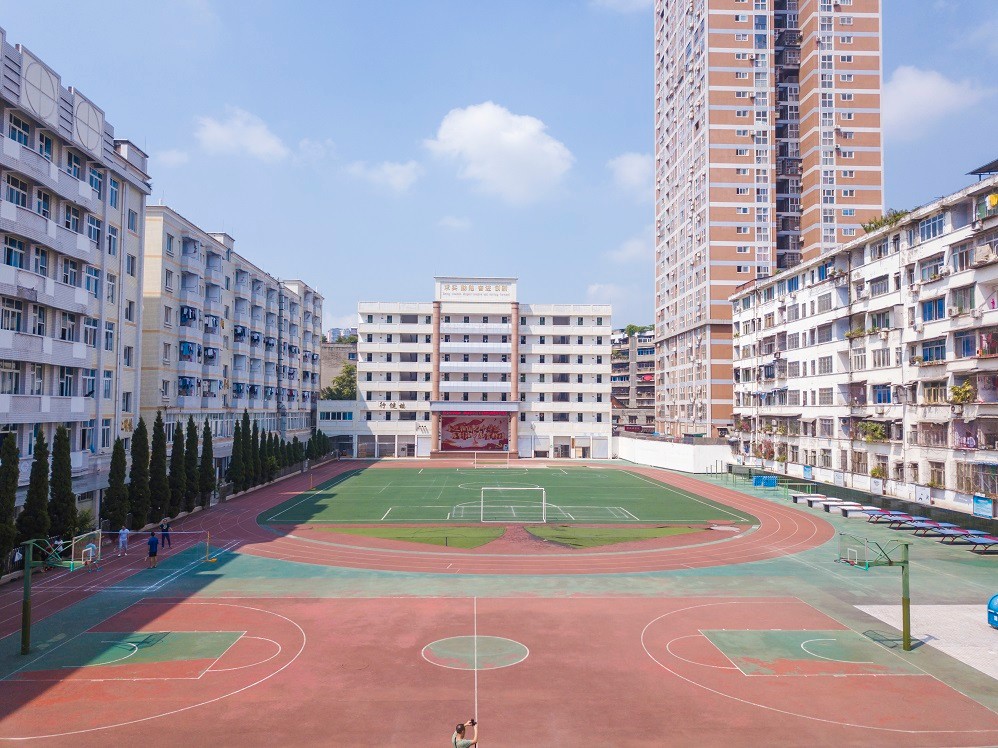 阳安中学升旗仪式